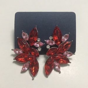 ✨SALE✨ Pretty Red & Pink Flower Women’s Earrings